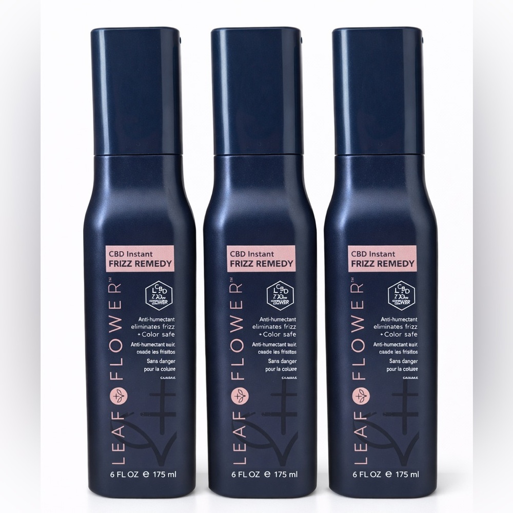 Leaf & Flower CBD Instant Frizz Remedy 6 fl oz / 175ml x3 Set